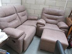 A soft leather sofa,