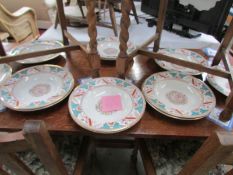 12 Victorian soup bowls