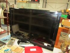 A Toshiba flat screen television
