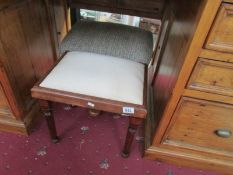 A retro foot stool and one other