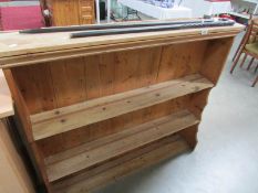 An old pine dresser back