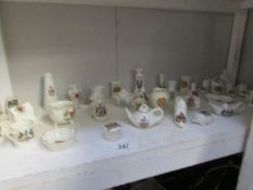 Approximately 30 pieces of crested china