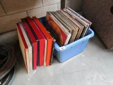 A quantity of LP records