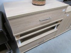 2 modern coffee tables with drawers