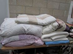 A large quantity of bedding