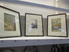 3 framed and glazed Lincoln Cathedral scenes