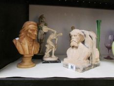 A mixed lot of bookends and figures