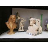 A mixed lot of bookends and figures