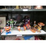 A quantity of Disney Pixar Toy story toys