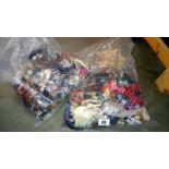 2 bags of costume jewellery