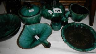 9 pieces of Blue Mountain pottery