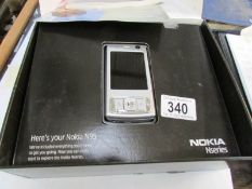 A Nokia N95 mobile telephone