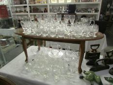 A quantity of crystal glass ware including Stuart,