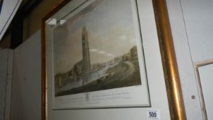 A framed and glazed Boston print