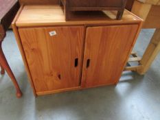 A pine cupboard