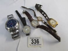 5 wrist watches being 2 Sekonda,