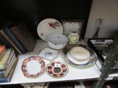 A mixed lot of china including Franklin Mint,