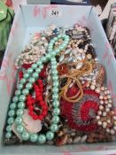 A mixed lot of costume jewellery