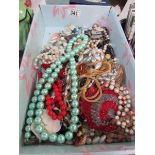 A mixed lot of costume jewellery