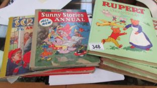 A quantity of children's books including Rupert