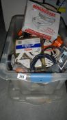 A box of electrical items