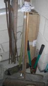 A quantity of garden tools