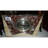 A French marble mantel clock