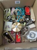 A box of costume jewellery