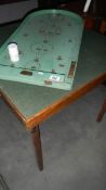 A card table and a bagatelle