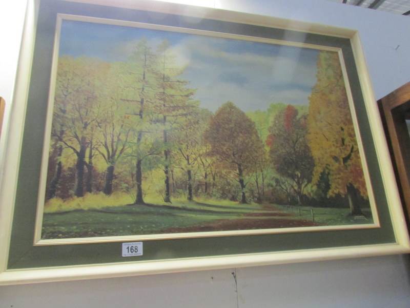 An oil on canvas woodland scene signed Vander