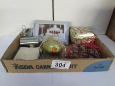 A mixed lot including trinket box,