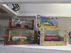 3 Corgi Tramlines models and 3 Corgi Original Omnibus Company model trams including Feltham