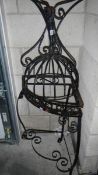 2 wrought iron stands