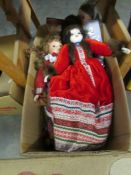 A box of dolls