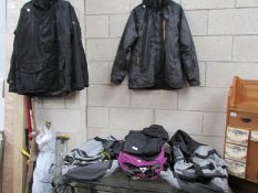 A quantity of jackets and bags including Regatta