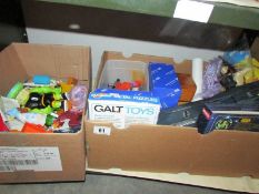 2 boxes of assorted toys and games