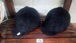 2 riding hats