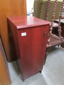 A mahogany effect cabinet