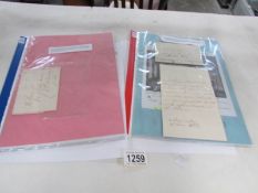 2 early 19th century letters 1 being commission from Admiralty 14/06/1812 to acting Leiutenant