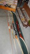 A large quantity of archery equipment