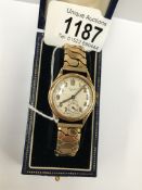 An Everite gent's wrist watch, (possibly gold,