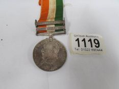 A 1901/02 Kings South Africa medal awarded to 4727 Pte F.