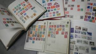 6 albums of UK and world stamps