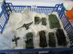 A quantity of Dinky military vehicles