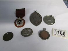 A silver Masonic medal, a Bermondsey Schools medal to H A McColley,