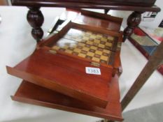 2 games boxes with chess boards,