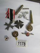 2 German badges,