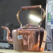 A large copper kettle