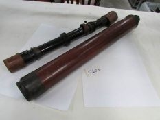 A Victorian Dolland of London 2 pull telescope and W. Watson & Sons Ltd sighting telescope No.