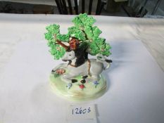 A Beswick replica of a Staffordshire figure produced in 1820 to commemorate the coronation of King